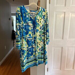 Blue and Green Summer Dresss